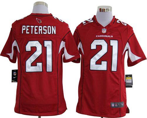 NFL West Arizona Cardinals 21 Patrick Peterson Men's Red Game Jersey